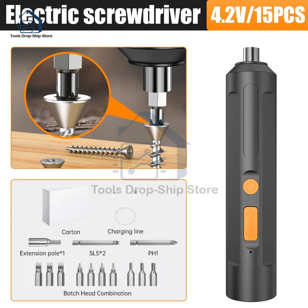 

Mini Wireless Electric Screwdriver Electric Drill Rechargeable Power Drill Bit Multifunction Disassembly Torque Repair Power Too