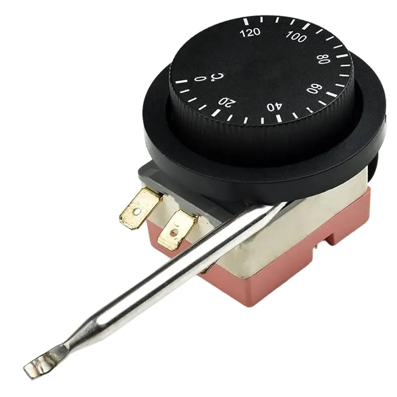 

Регулируемый электрический термостат BHTS для вентилятора и радиатора, 250В, 0-120 градусов, контроллер температуры для электрической фритюрницы