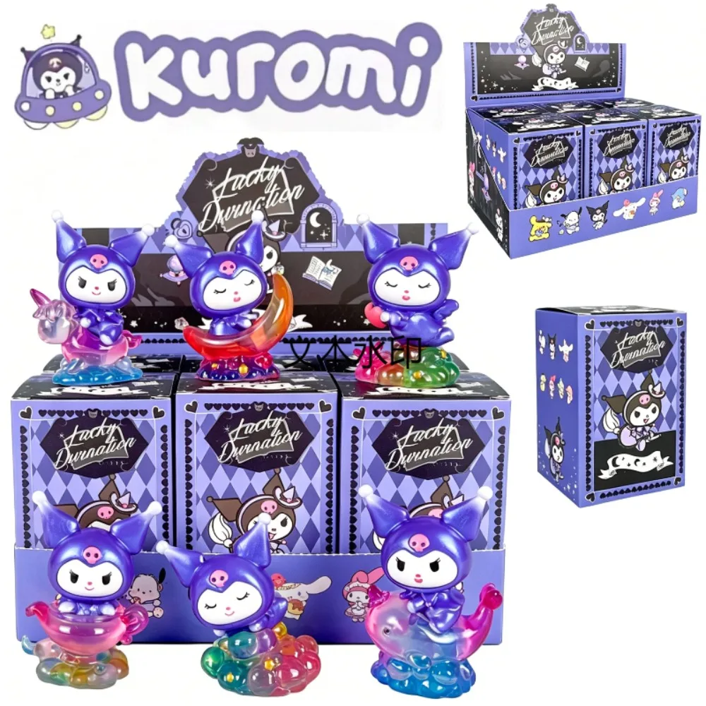 

Sanrio Dream Starry Sky Dark Series Kuromi Figure Blind Box Doll Cute Girl Gift Collectible Ornament mystery figure