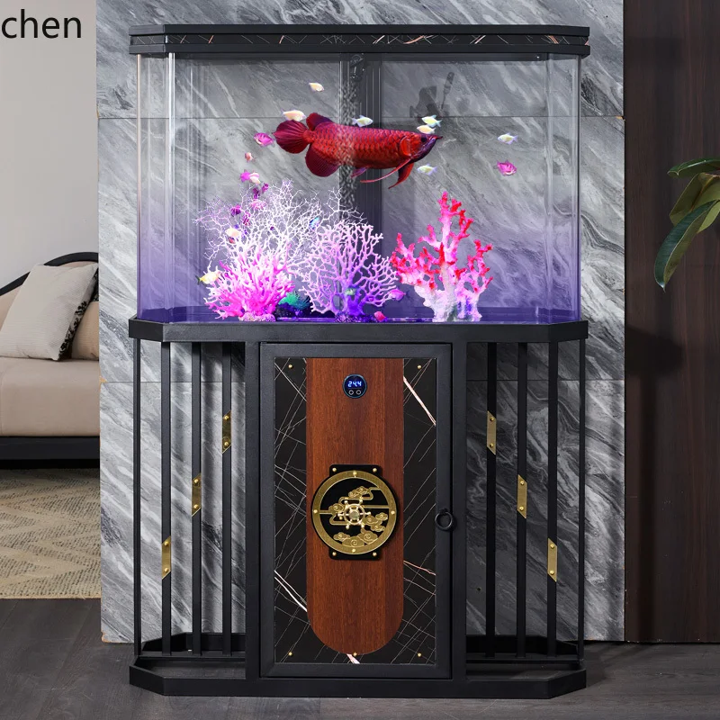 

LXC Acrylic Medium-Large Living Room 1m Fish Tank Screen Wall-Mounted Lazy No-Water Change Eco-Friendly Fish Tank