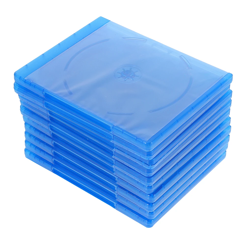 

10 Pcs Translucent CD Case Travel Holder Soft PP Clear Cases Disc Storage Boxes