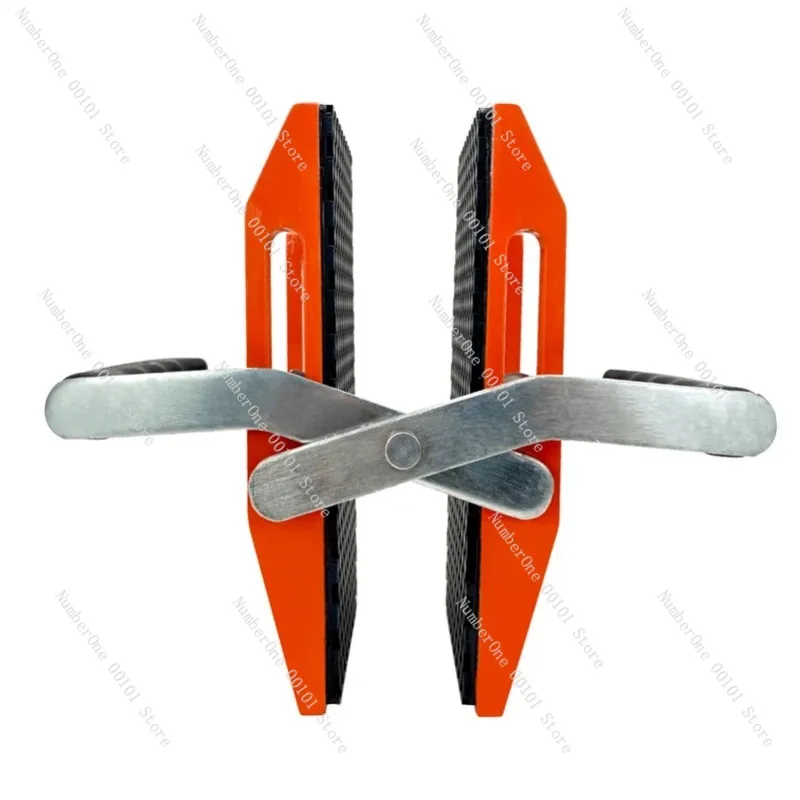 2PCS Double-Handed Carry Stone Clamps Granite Slab Lifter with Rubber-lined for Stone Glass Tile