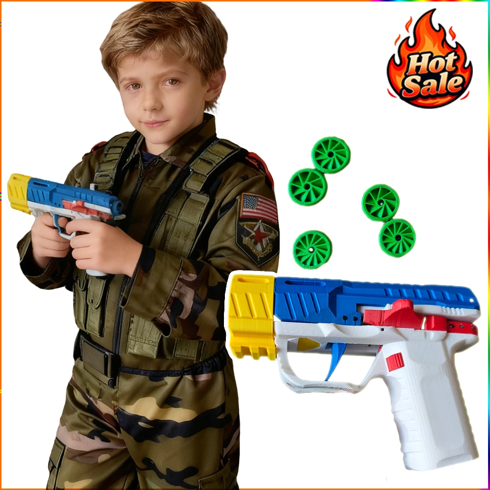 FANDAO التلقائي الميكانيكية الطيارة القرص مطلق النار 3D طباعة Block26 نموذج تعليمي آمنة السلس إطلاق لمشروع العلوم للأطفال #1