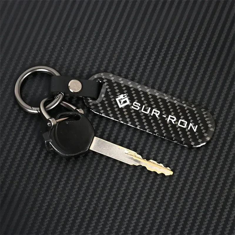 Motorcycle Key chain Carbon Fiber Keychain For SURRON SUR-RON Light Bee X SegwayX160 X260 2019-2022 Accessories