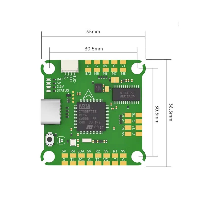 iFlight BLITZ F7 V1.2 フライトコントローラー FPV DShot150/300/600/MultiShot/OneShot対応 FPVドローン用