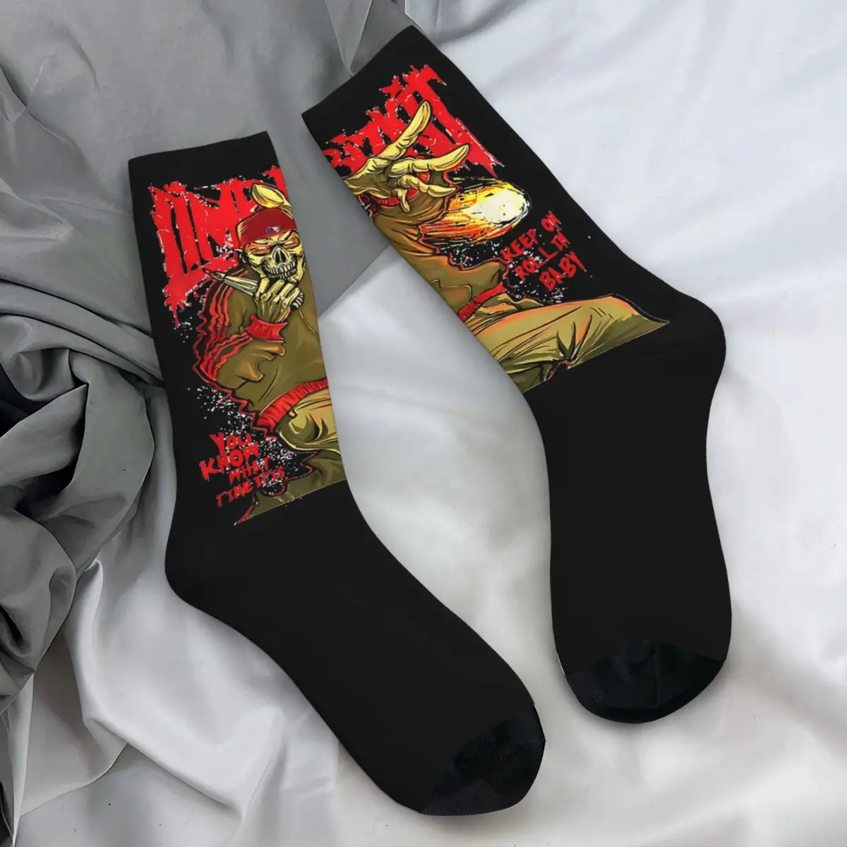 Amazing Of Limp Bizkit Socks Harajuku Stockings Adults Men Comfortable Cycling Socks Spring Graphic Anti Skid Socks