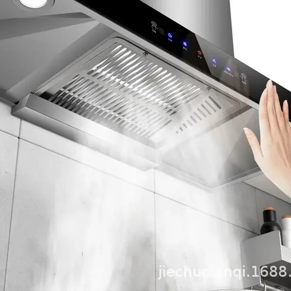 شفاط المطبخ عالي الجودة من الفولاذ المقاوم للصدأ مع تصميم رفيع للغاية لشفاط المطبخ المنزلي