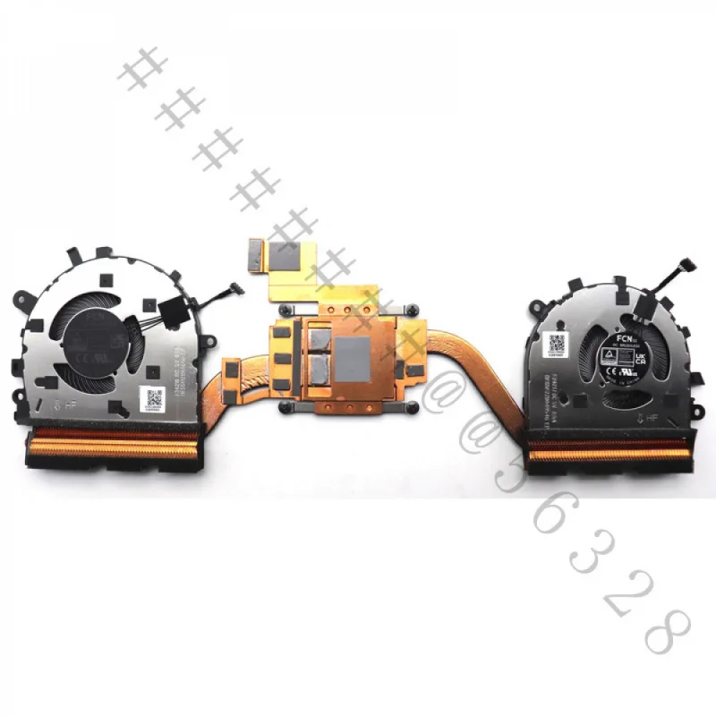 ZA+New 5F10S14224 CPU GPU Thermal Module Copper Heatsink Dual Fan Replacement For Lenovo Yoga 9 2-in-1 14ILL10 Machine Type 83LC