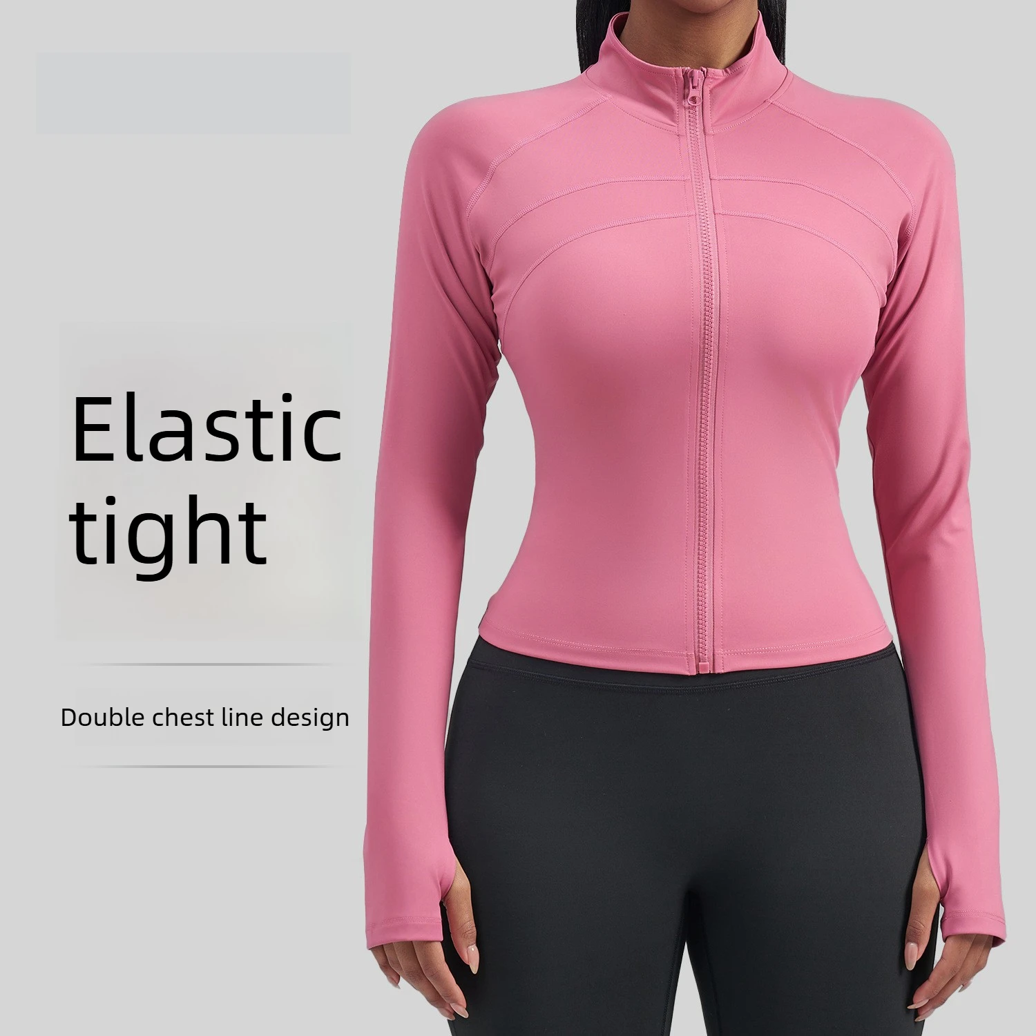 Yoga Fitness Plus - Women Plus Size Zip Sports Jacket