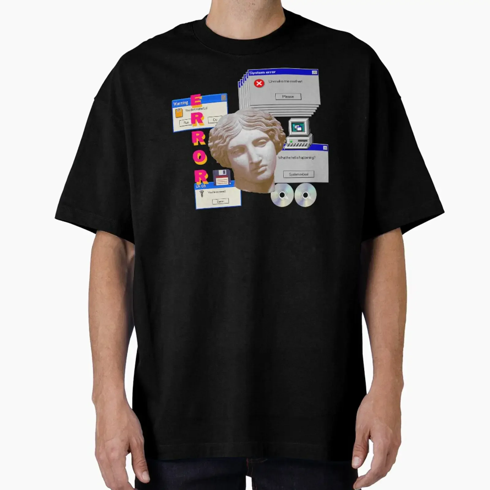 Preview of the artwork System Error created and sold by laserskull vintage Washed fashion Soft Breathable Stretched Stylish