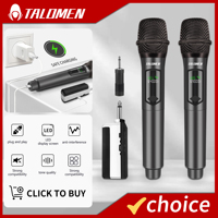 Professional Handheld Wireless Dynamic Microphone System with Rechargeable Receiver (160 ft.), Karaoke Microphone Kit, K60