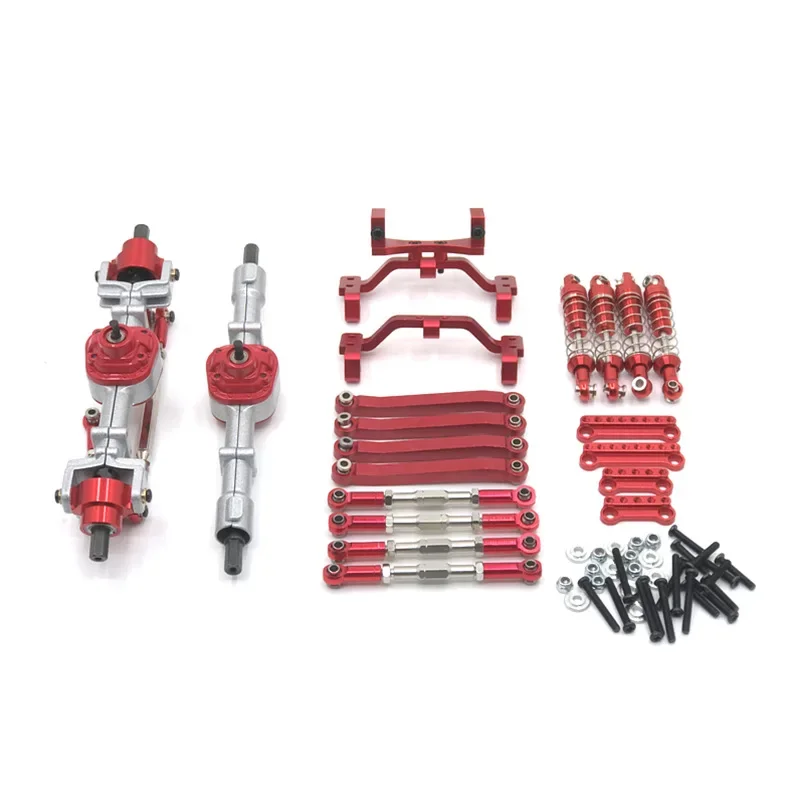 Kit de amortiguador de varilla de amarre de montaje de eje delantero y trasero, piezas de coche RC, actualización de Metal, MN 1/12, D90, D91, D96, MN98, 99S