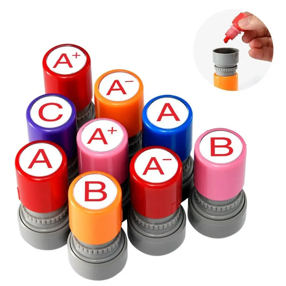 แสตมป์ทบทวนครูประหยัดเวลา DIY รีวิวเชิงบวก ABCD Grading Stamp ความคิดเห็น Self Inking Reviews แสตมป์อนุบาล