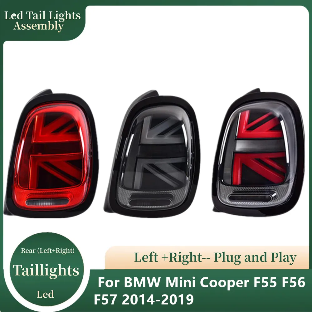 Car Led Rear Lights For BMW Mini Cooper F55 F56 F57 Led Tail Light 2014-2019 LCI Union Jack Styling Taillights Assembly