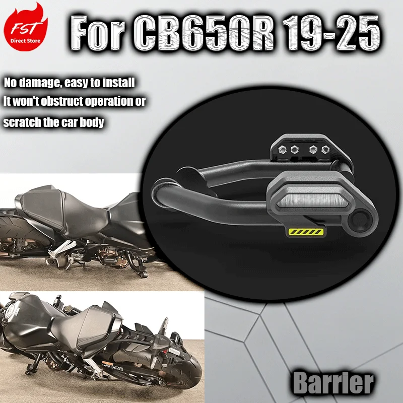 

Fits 2019-2025 CB650R, E-Clutch Crash Bar, Anti-Fall Ball, Racing Bumper Modification Parts