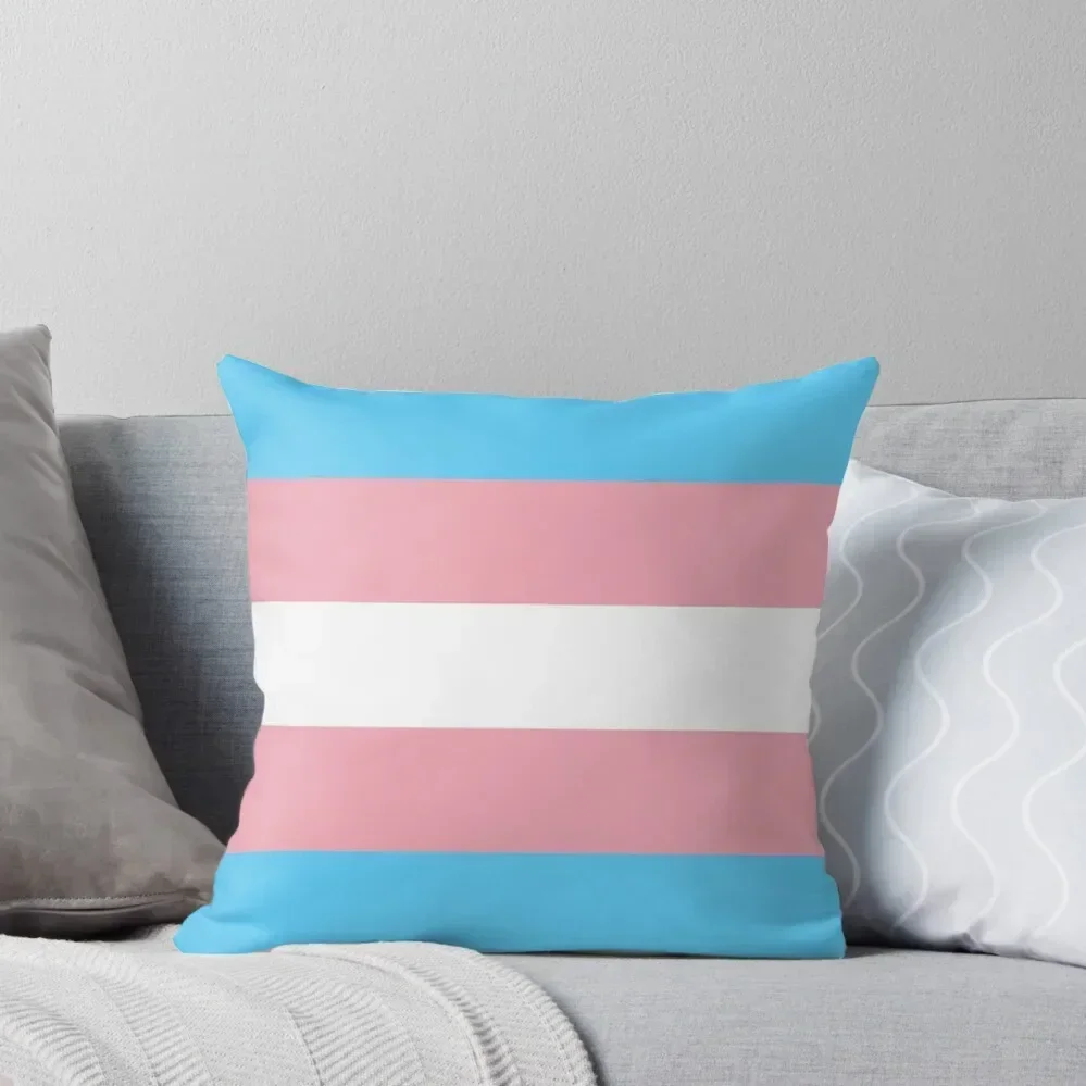 

transgender pride flag Throw Pillow luxury sofa pillows sleeping pillows pillow