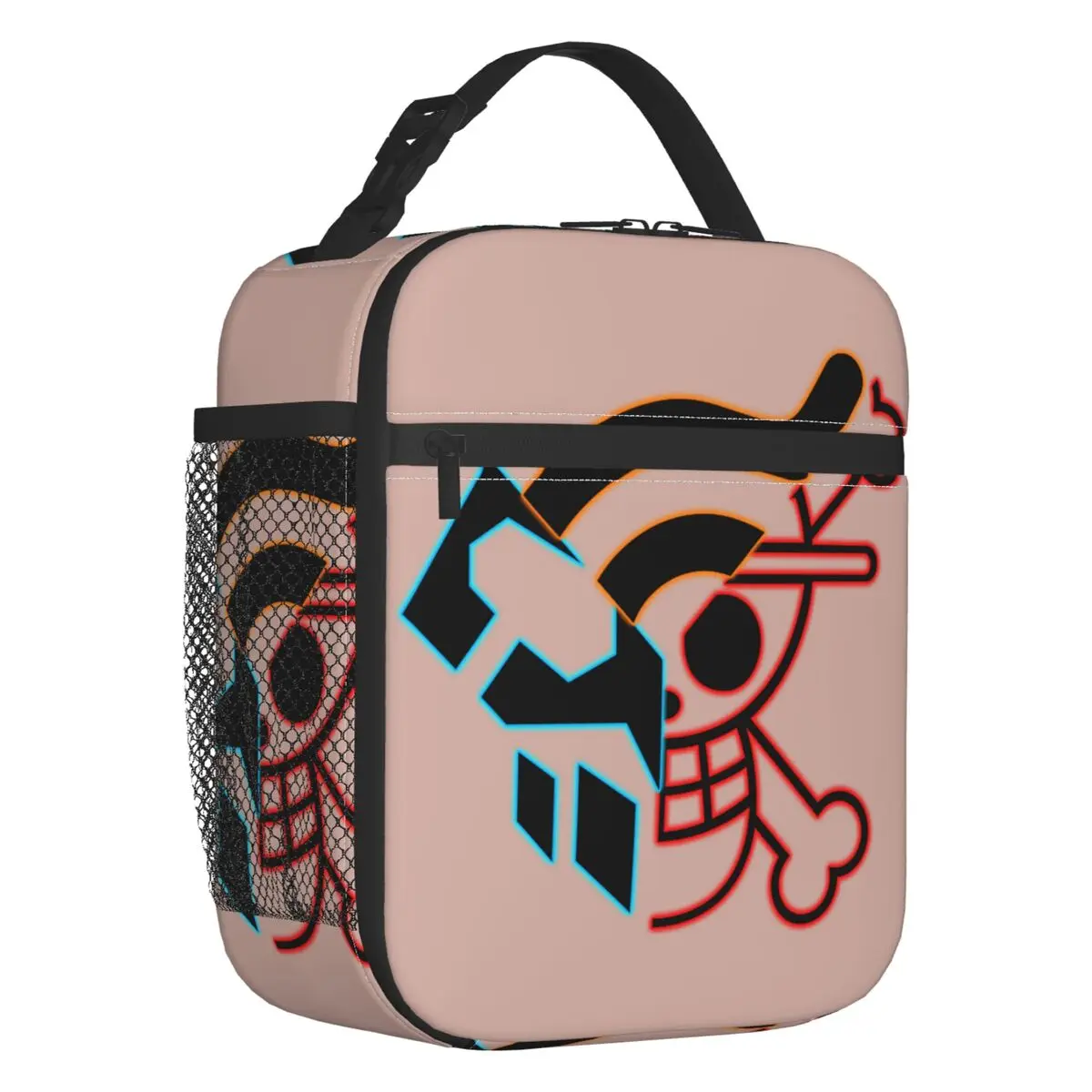 Benutzerdefinierte Naruto Uzumaki Anime Isolierte Lunchtasche für Camping und Reisen, tragbare Thermo-Kühlbox, Unisex
