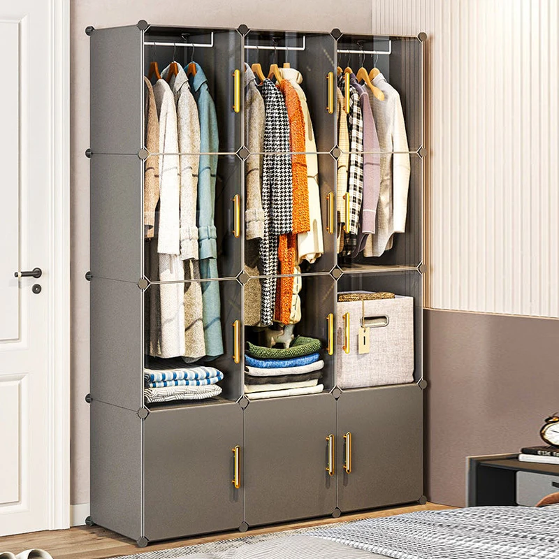 

NEW Wardrobe Clothes Cabinets Dressers Cube Storage Locke Closet Plastic Collapsible Sturdy Home Bedroom Foldable Furniture