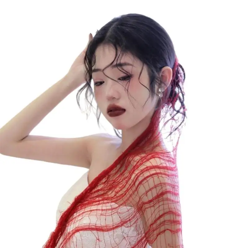 

652F модный реквизит для фотосессии, шаль, галстук для женщин и девочек, нерегулярная наплечная накидка