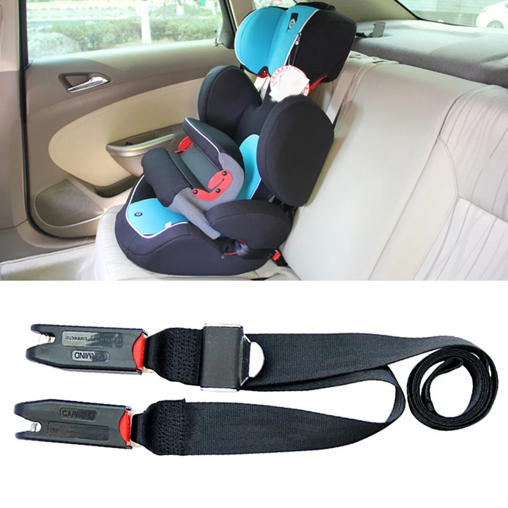 

Car Child Safety Seat Belt 2-point Isofix/Latch Interface Connection Strap Fixing Band Adjustable Seat Belt Extender