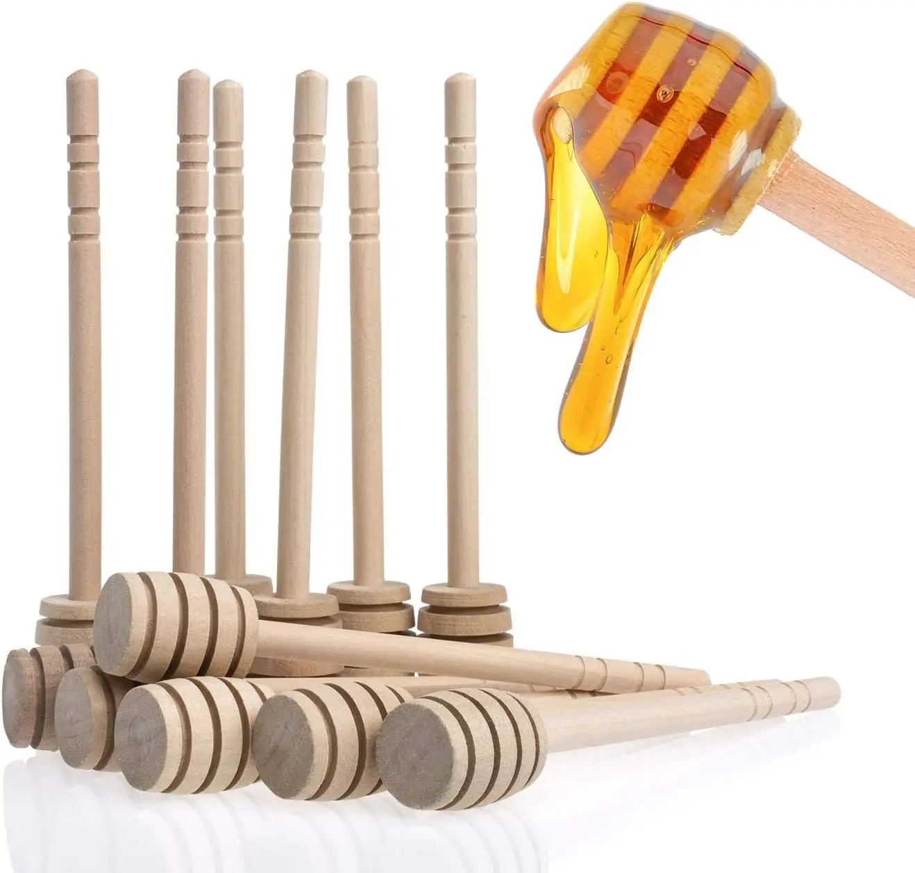 10Pcs Honey Dipper …