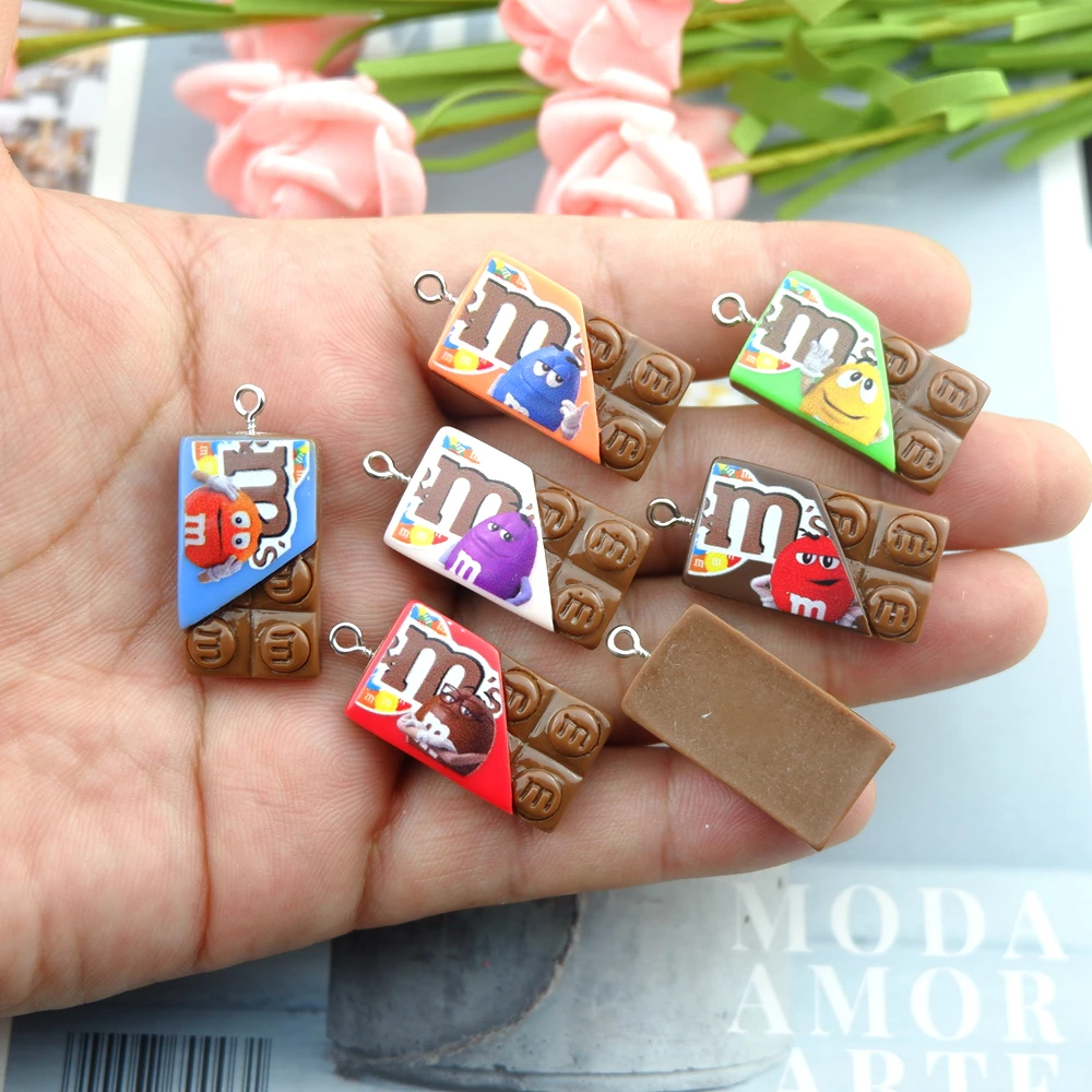 Kawaii Chocolate Candy Charms for Jewelry Making Diy Earring Bracelet Pendant Accessories Findings Wholesale Bulk