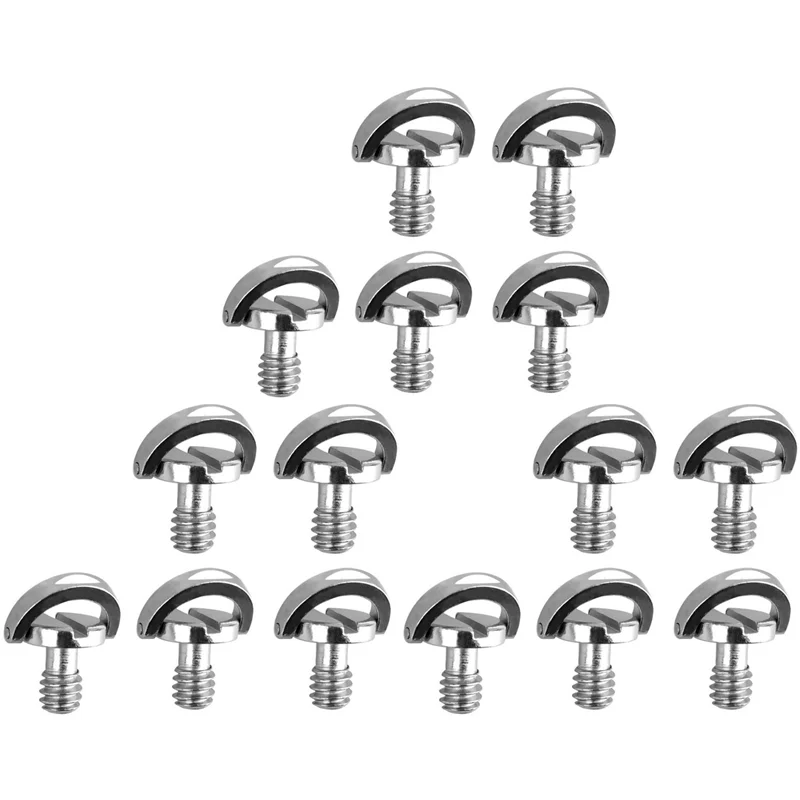 15 حزمة 1/4 بوصة الإفراج السريع لوحة تصاعد المسمار D-حلقة D رمح QR برغي محول جبل لكاميرا DSLR-PZZW