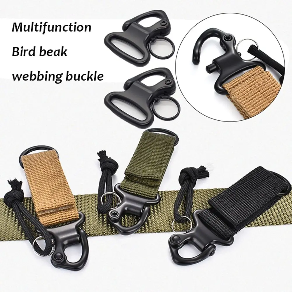 Molle Attach Camping Accessories Belt Clip Quickdraw Carabiner  Holder Hooks Water Bottle Hanger Webbing Backpack Strap