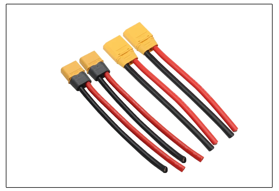 OMCH XT60 12/14AWG XT90 10AWG Stecker und Buchse Batterieanschluss mit Silikonkabel für RC-Flugzeug Lipo-Akku Drohne Auto – Detail 9