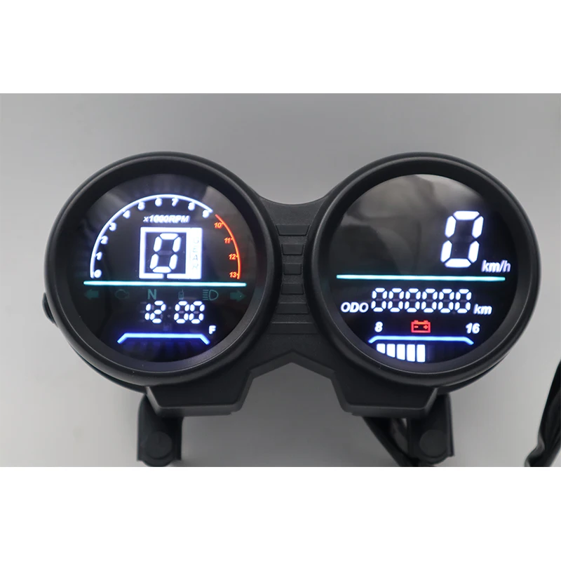 Bajaj CT100 Tachometer Motorrad Digitaler Geschwindigkeitsmesser RPM Einstellbares modifiziertes Armaturenbrett