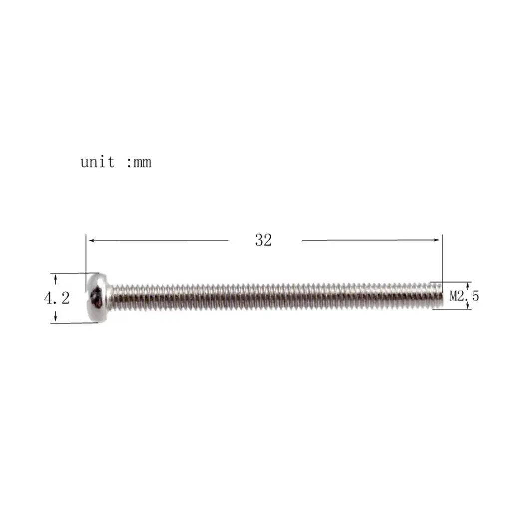 Dual Coil Pickup Frame Screws Metal Mounting Hardware Set for Electric Guitar Fix Adjust Cover Height Upgrade