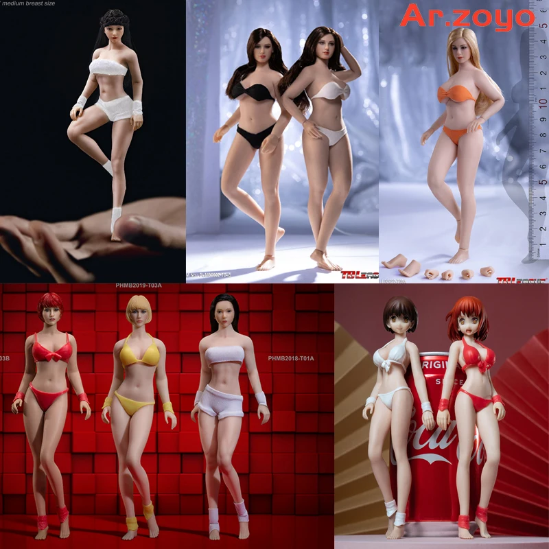 

PHicen TBLeague T01 T02 T03 T04 T05 1/12 Female Seamless Flexible Body 6'' Anime Plump Pale Suntan Action Figure Body