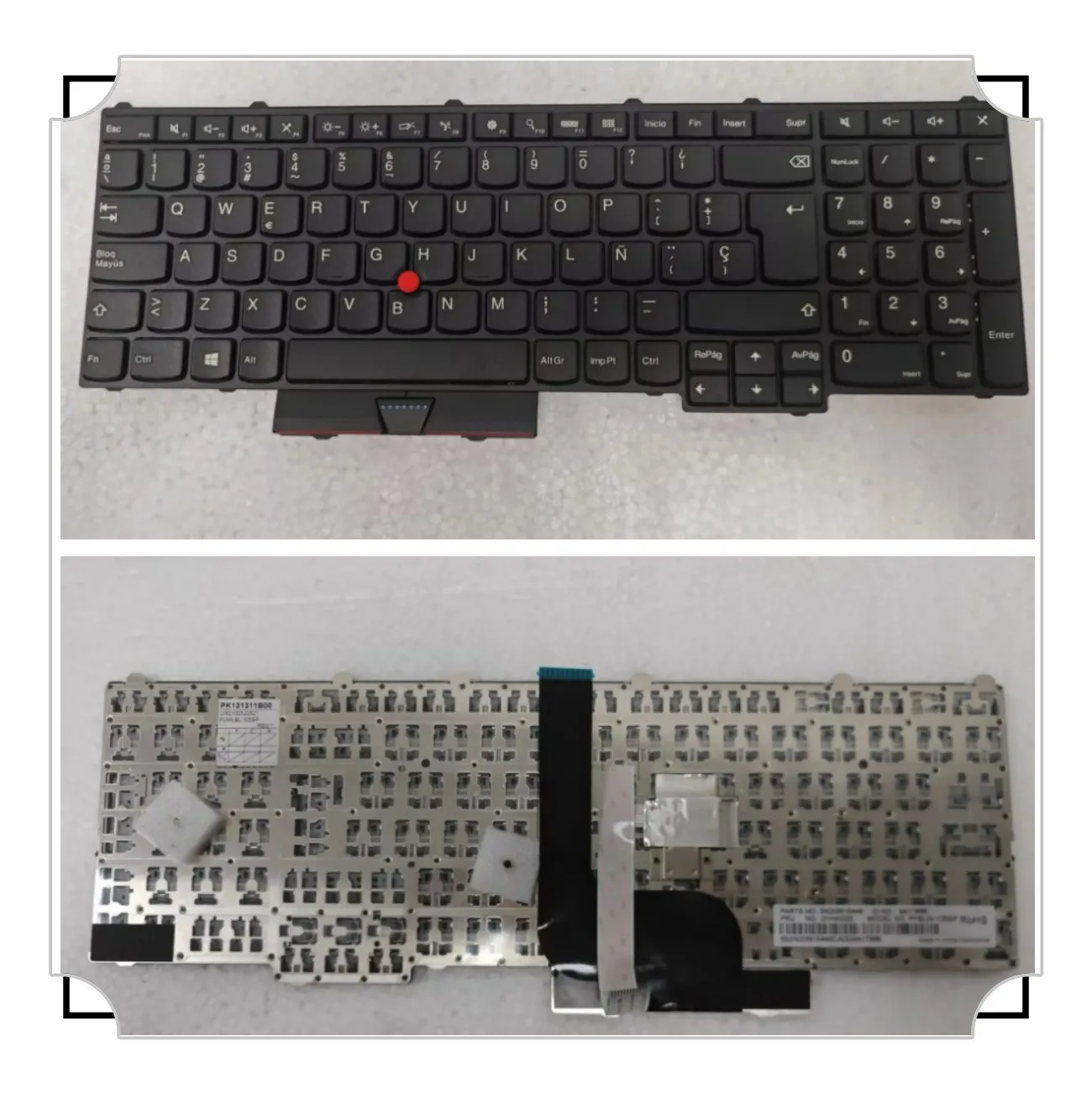 

Испанская клавиатура для ноутбука без подсветки для Lenovo Thinkpad P51 P71, замена ноутбука