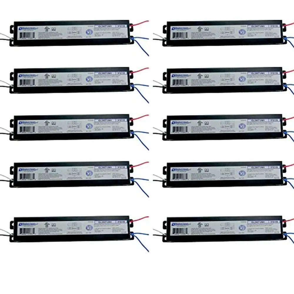 10-Pack Electronic Fluorescent Ballasts 2 F96T12 Lamps Instant Start 120-277V NBF HPF HO Robertson Compatible Commercial Use