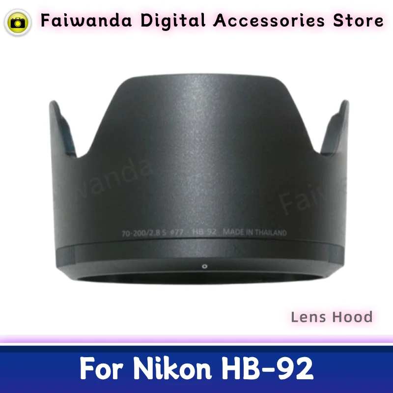 New Original Genuine Front Lens Hood HB-92 For Nikon NIKKOR Z 70-200mm F2.8S  Lens (77mm) Z70-200 70-200/2.8S  Z70-200/2.8