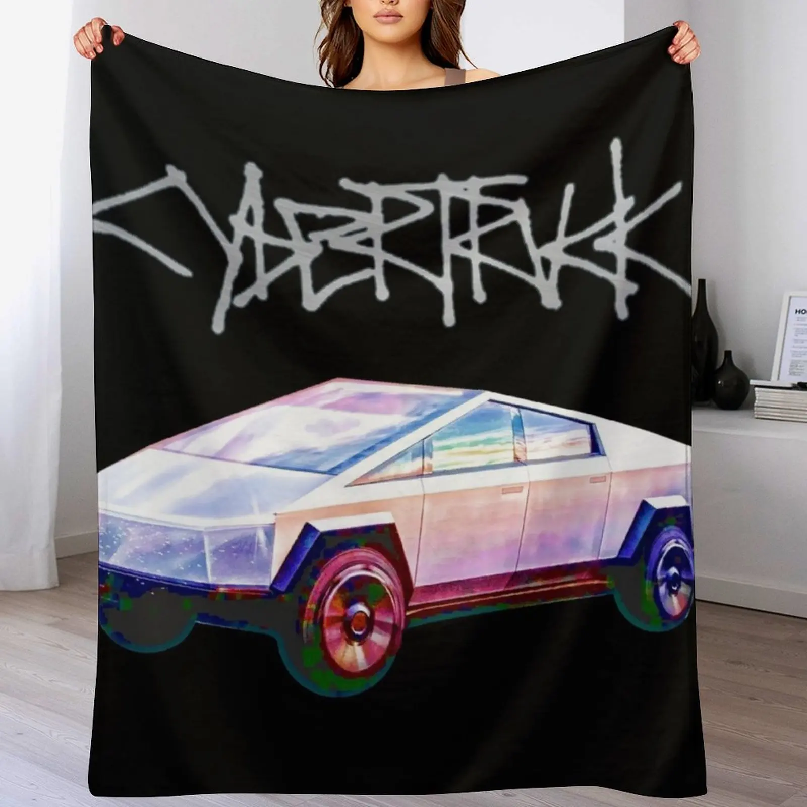 

CYBER TRUCK Throw Blanket Breathable Lightweight Blanket for Adults Kids