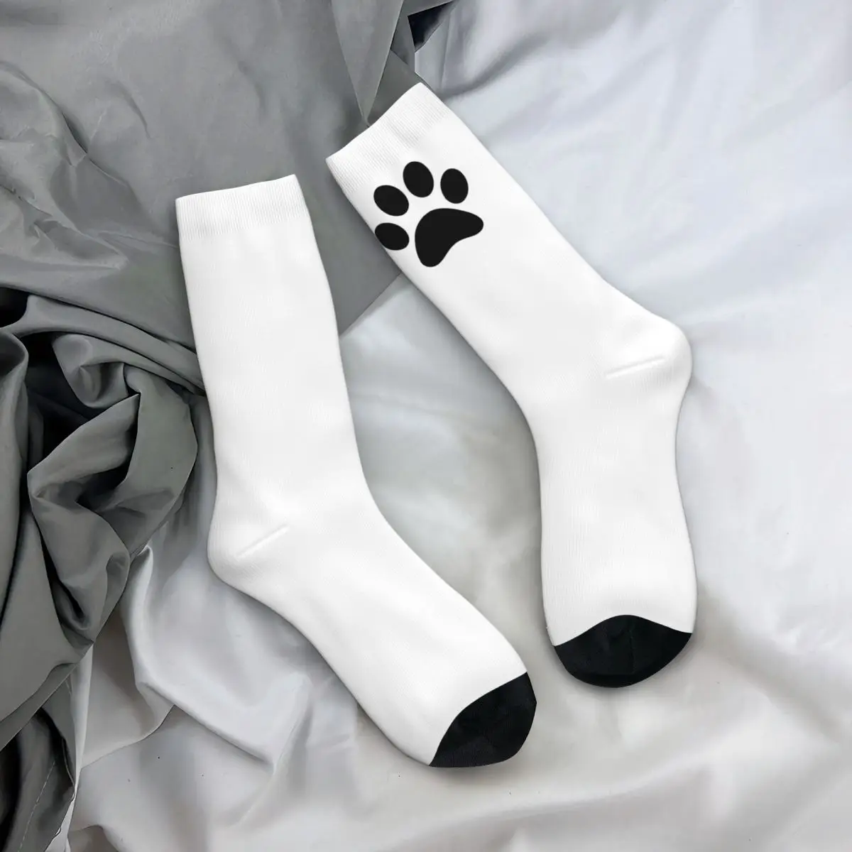 Dog Paw Socks Male Mens Women Autumn Stockings Polyester