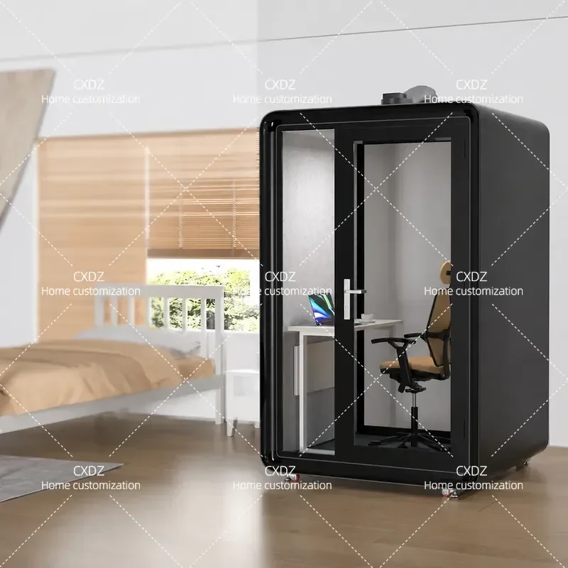 ZHS Portable Soundproof Booth for Music Recording Studio Piano Live Streaming Singing Drum Practice Silent Cabin Mobile Home