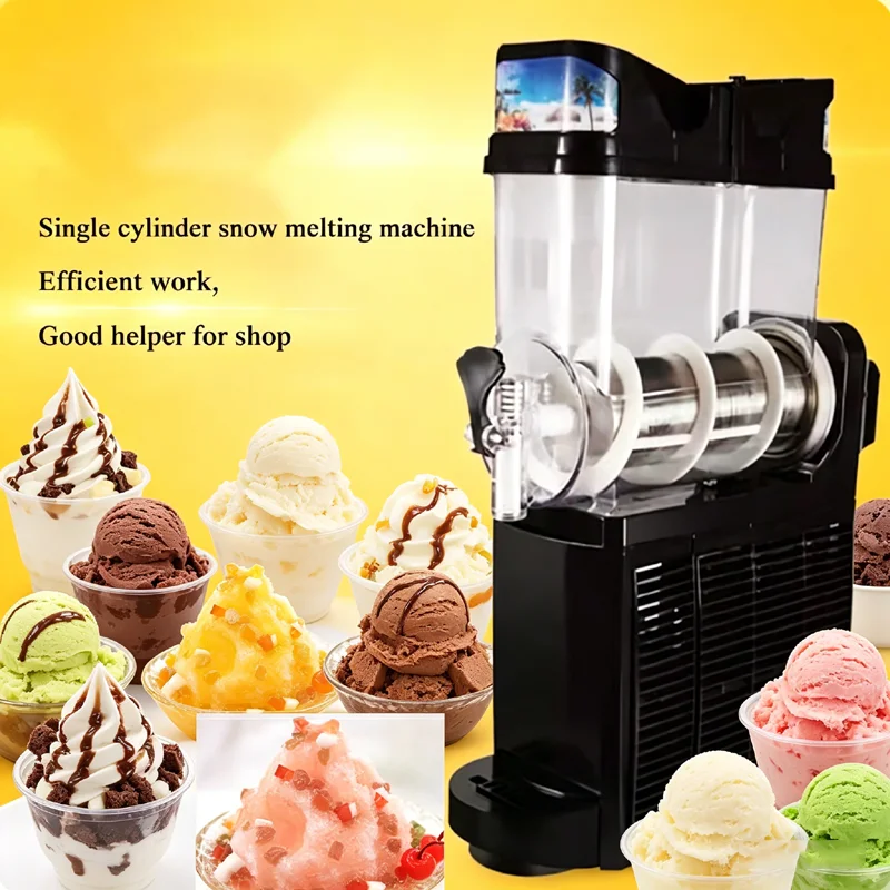 Commercial Slush Machine Frozen Drink Machine 15L Slushy Maker Margarita Smoothie Dispenser for Bar Cafe