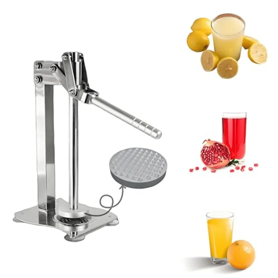 

Lemonade stand Fruit Juicer Squeezer Stainless Steel Press HandledManual Juicer Press Lemon Lime Crusher Nut Grinder for Fruit
