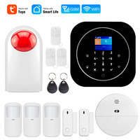 KERUI Tuya Smart Wireless Home Security Alarm System GSM Connection Mobile Burglar Alarm Kit with Wireless Alert Siren Loud