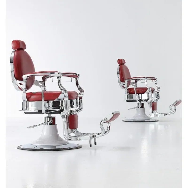 Hair salon hair chair can be reclined face trimming Internet celebrities retro men's oil head salon hair salon