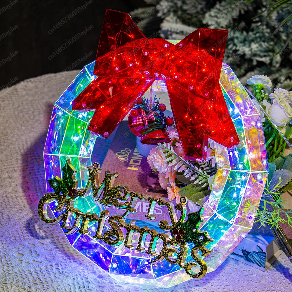 Christmas wreath Symphony luminous mall scene arrangement European and American holiday decorations atmosphere gifts