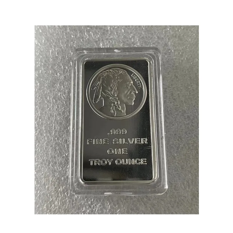 American Liberty 1OZ Value In God We Trust Fine Silver Plated  Bullion Bar US Union Souvenir Coin Gifts.cx