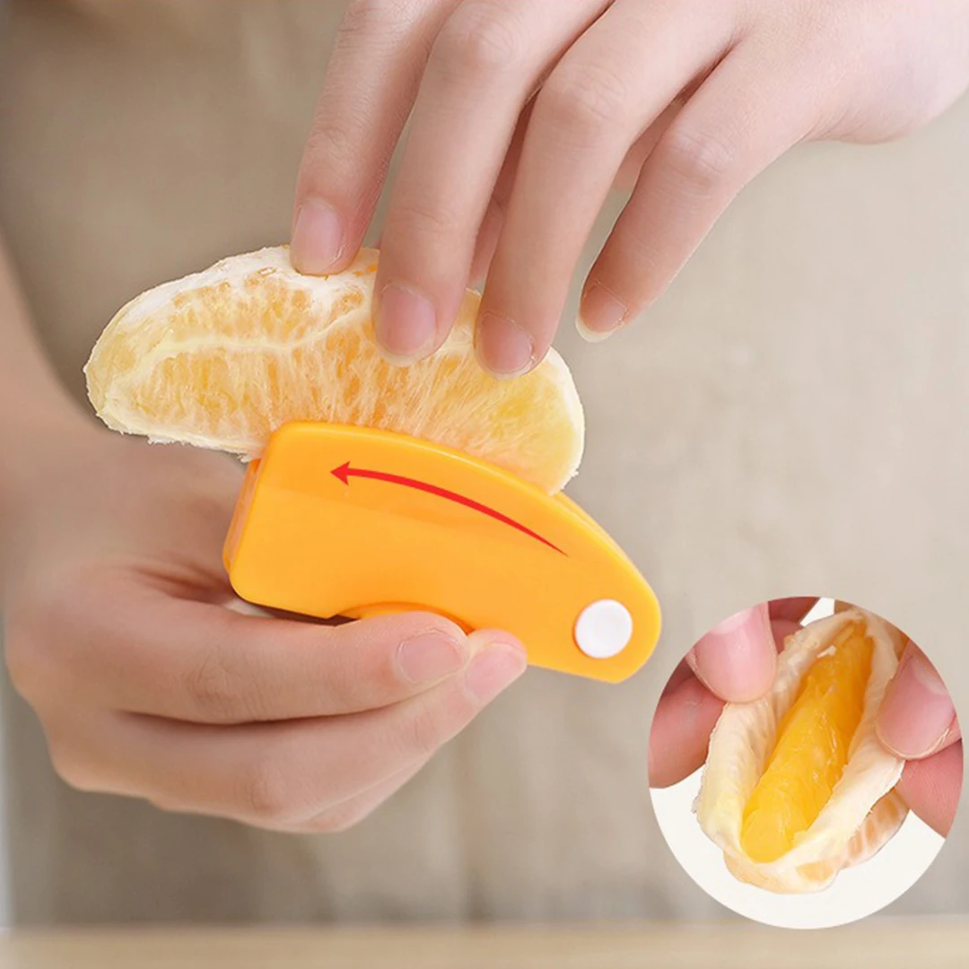 1Pc Portable Orange Peeler Stripper Orange Device Peeling Knife Juice Helper Citrus Opener Creative Kitchen Fruit Vegetable Tool