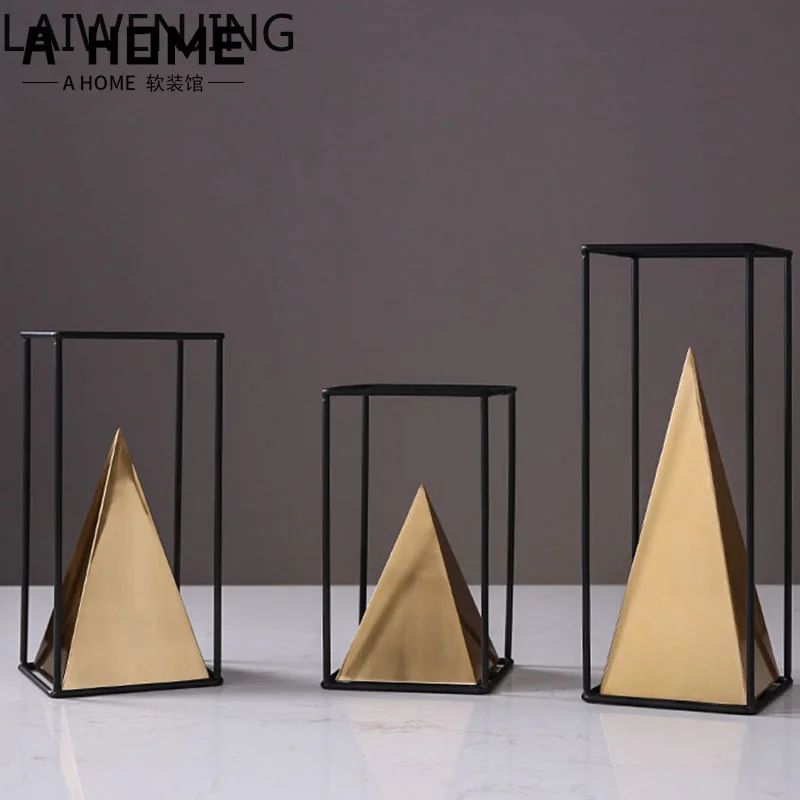 

HLZ creative pyramid ornament European model house decoration simple modern TV cabinet decoration