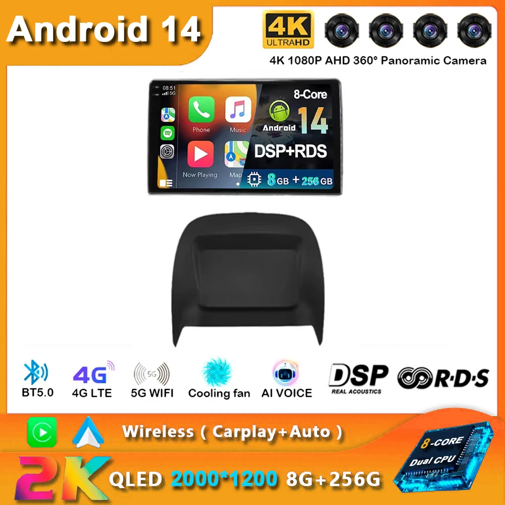 

10“ Android 14 2 Din Car Radio Multimedia Video Player For Nissan Sentra Almera 2000-2006 Carplay Navigation 4G 8+256G Head Unit