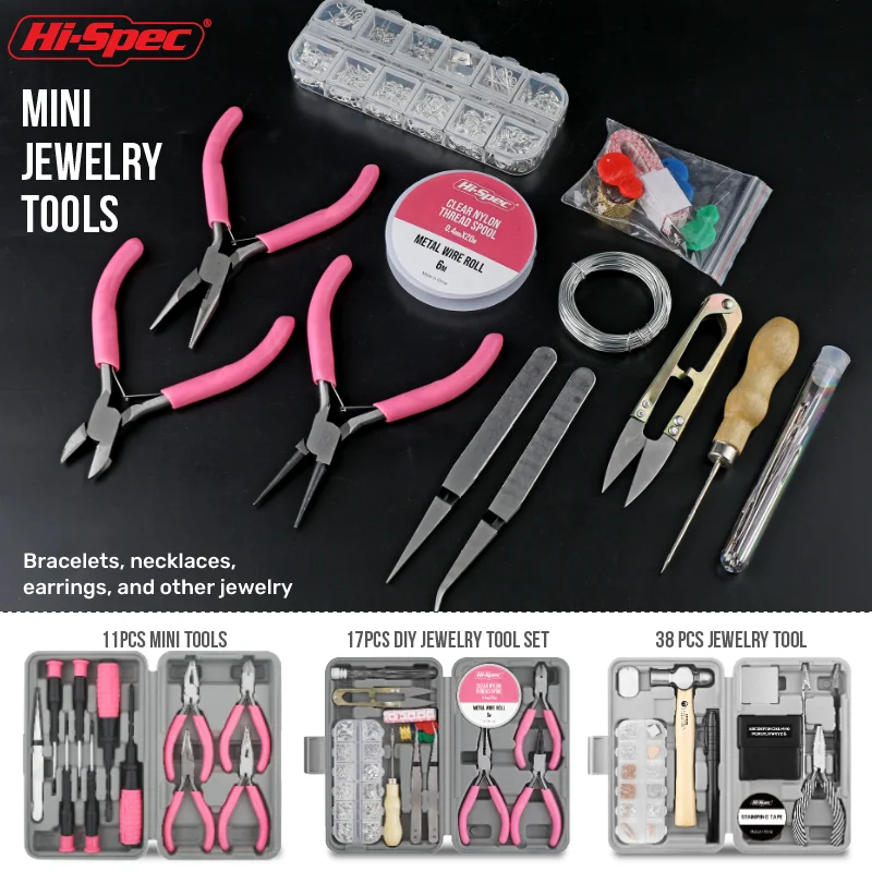 

Hi-Spec 11 шт. DIY ювелирные изделия розовый женский набор ручных инструментов набор инструментов для домашнего ремонта отвертка набор инструментов плоскогубцы для домашнего использования