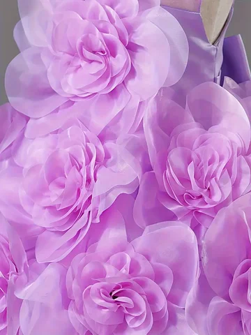 Flickornas Prinsessklänning Lyxig Elegant Lila Ärmlös Festklänningar Barn Bröllop Födelsedag Balklänning För Flickor Barn 10 best sales barnklänningar för flickor 8 9 år - №5