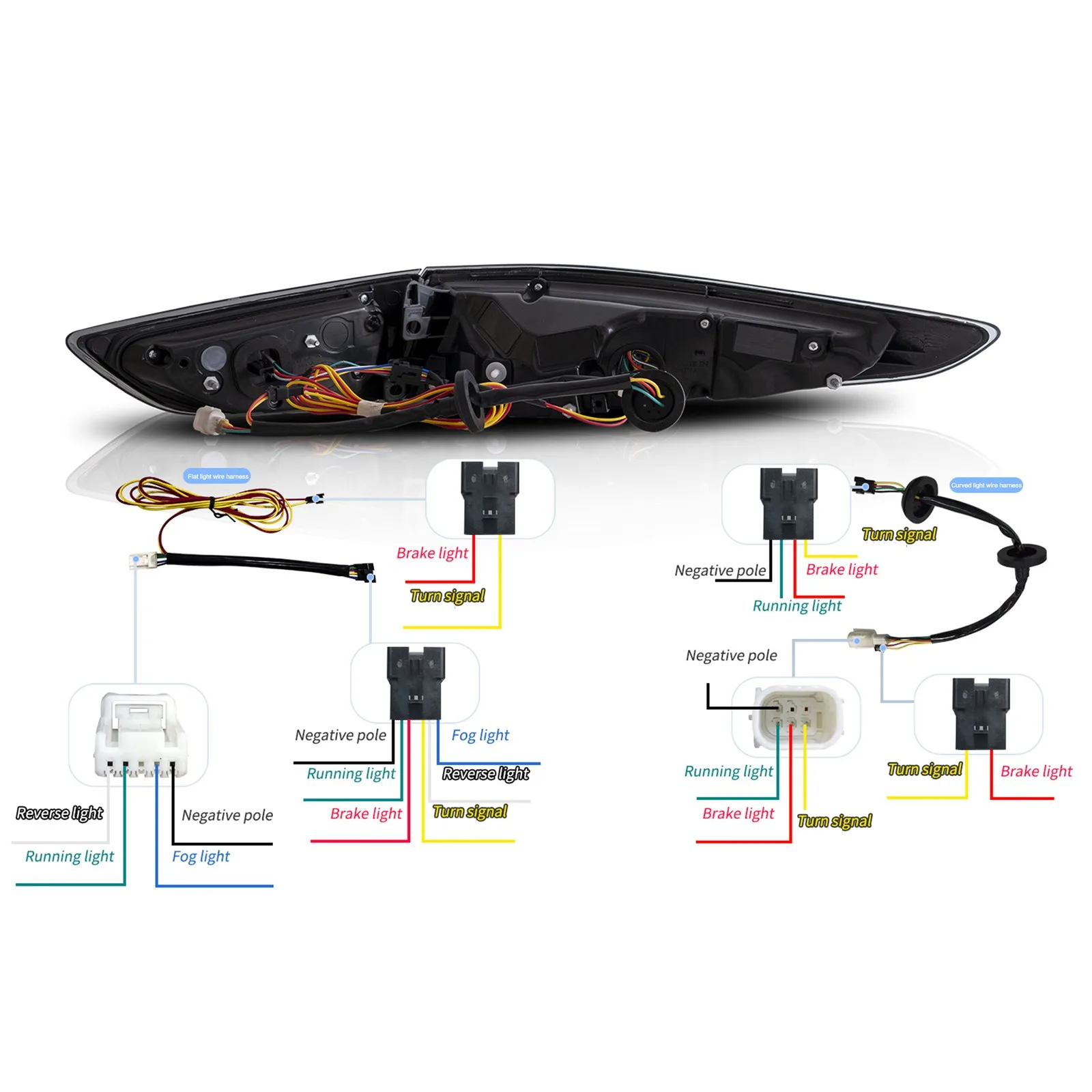 Conjunto de luces traseras de intermitentes LED para Mazda 3Axela Sedan 2019 2020 2021, luz trasera de freno DRL secuencial, 2 uds.